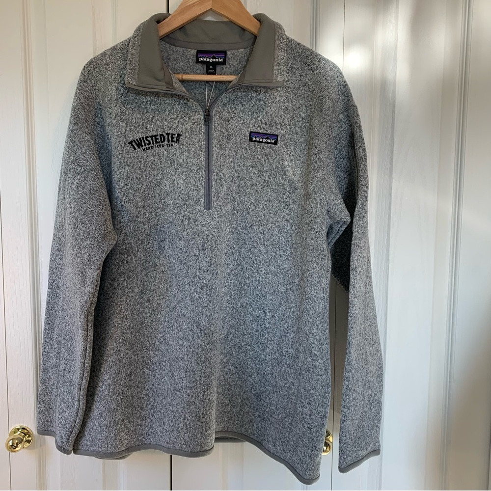 Patagonia Birch White Twisted Tea Hard Iced Tea Women's XL Better Sweater